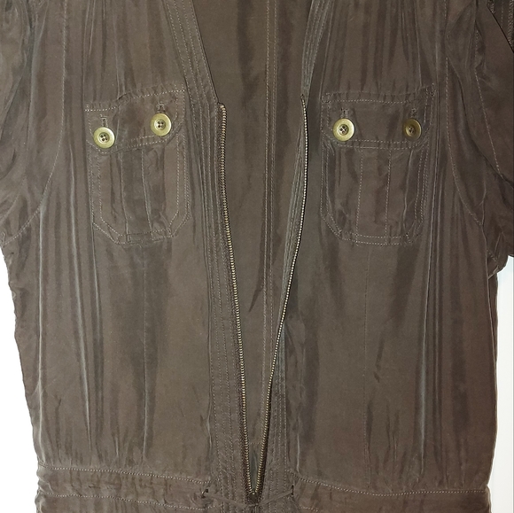 Silk Cargo Jumpsuit - Picture 4 of 12